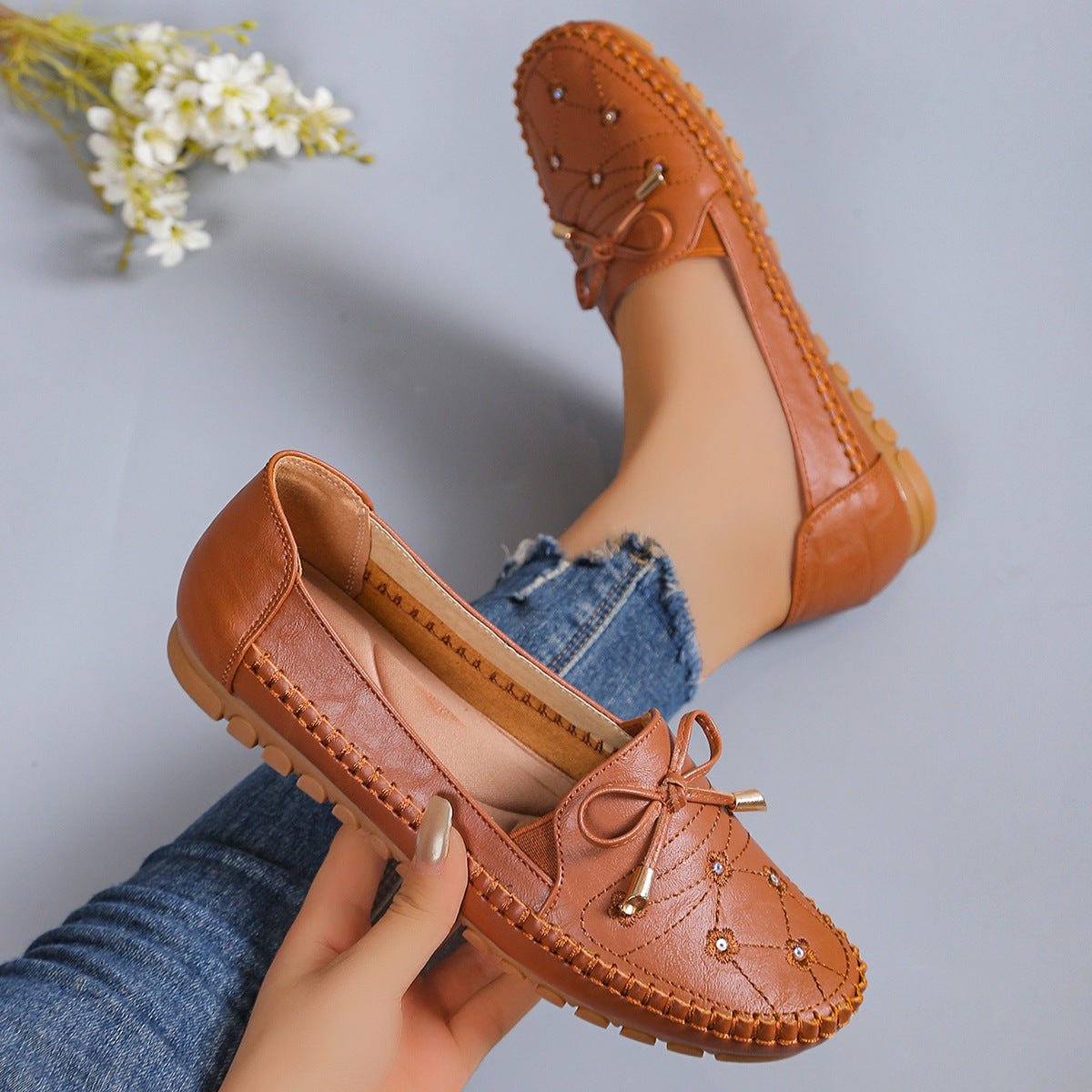 Mocassins plats décontractés et tendance pour femme - Femorian