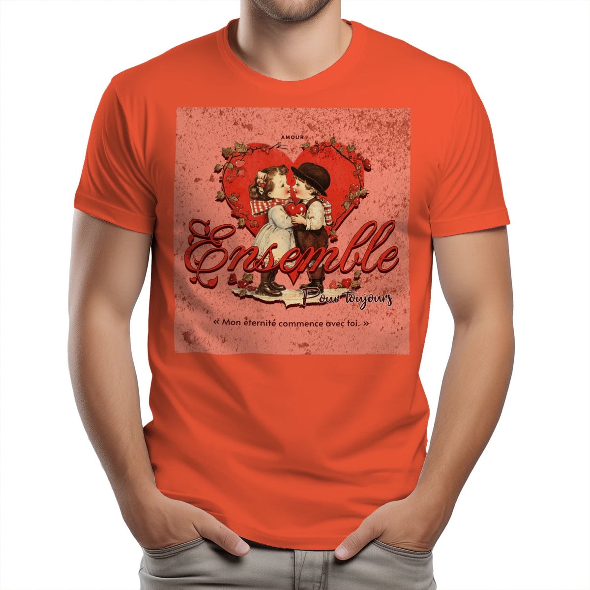 T-shirt Couple « Jusqu’à ce que la mort nous sépare » – Amour Éternel - Femorian