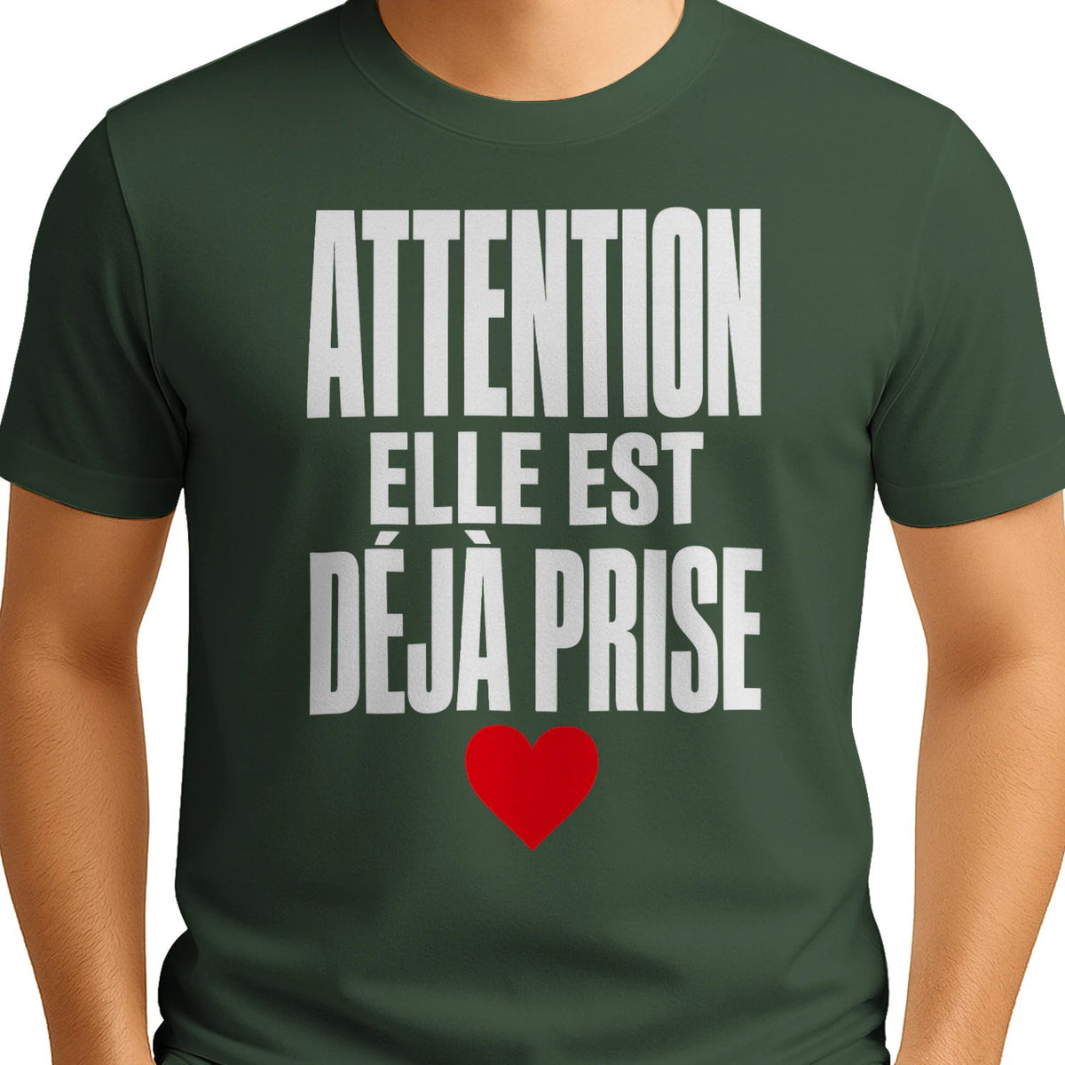 T-shirt « Attention : Elle est déjà prise » – Cadeau Humour - Femorian