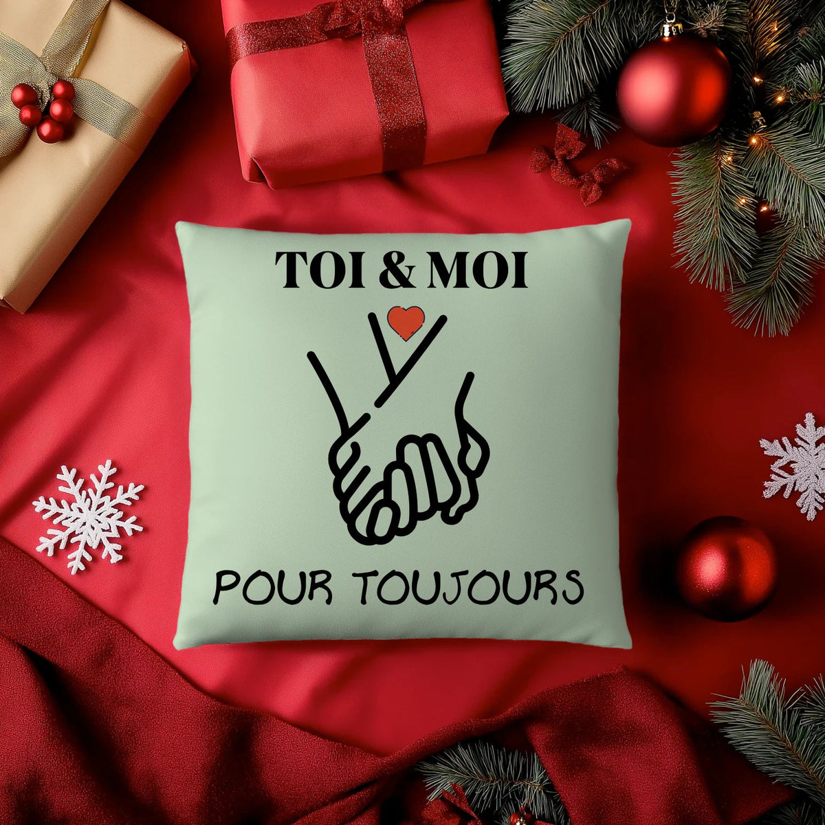 Coussin « TOI & MOI » – Pour toujours ❤️ - Femorian