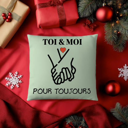 Coussin « TOI & MOI » – Pour toujours ❤️ - Femorian