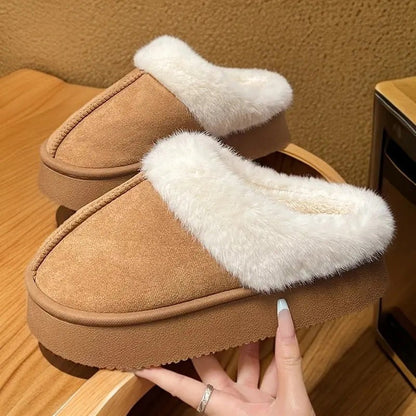 Chaussons en coton pour couples, chauds et antidérapants, - Femorian