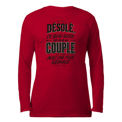 sweat-shirt « Désolé, Ce Beau Gosse Est Déjà en Couple»Homme & Femme - Femorian