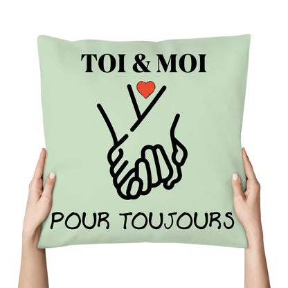 Coussin « TOI & MOI » – Pour toujours ❤️ - Femorian