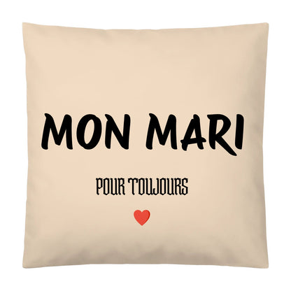 Coussin « MON MARI » – Pour toujours ❤️ - Femorian
