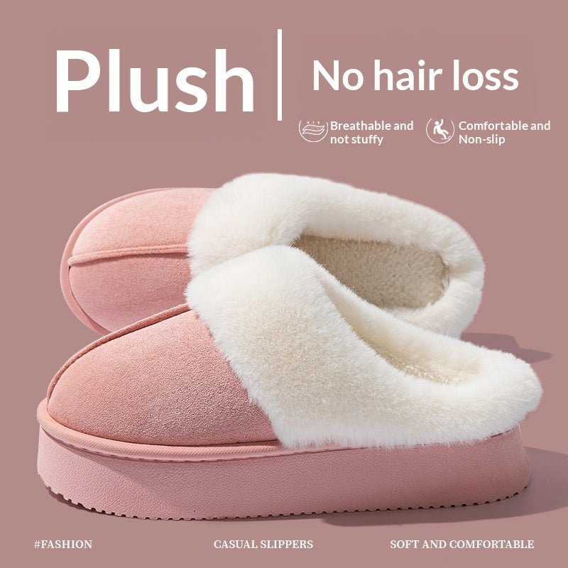 Chaussons en coton pour couples, chauds et antidérapants, - Femorian