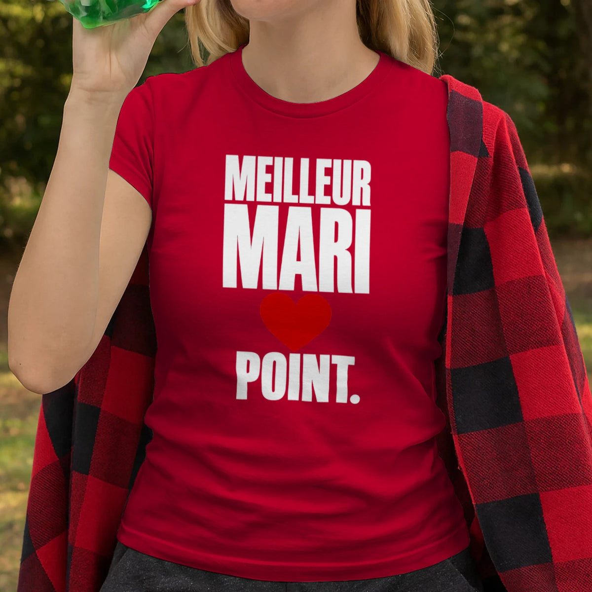 T-shirt « Meilleur Mari. Point. » – Homme & Femme - Femorian