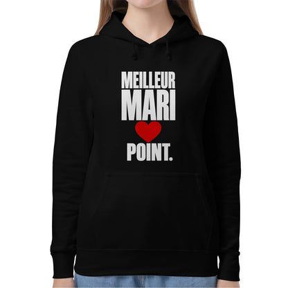 Sweat à Capuche « Meilleur Mari. Point. » – Homme & Femme - Femorian
