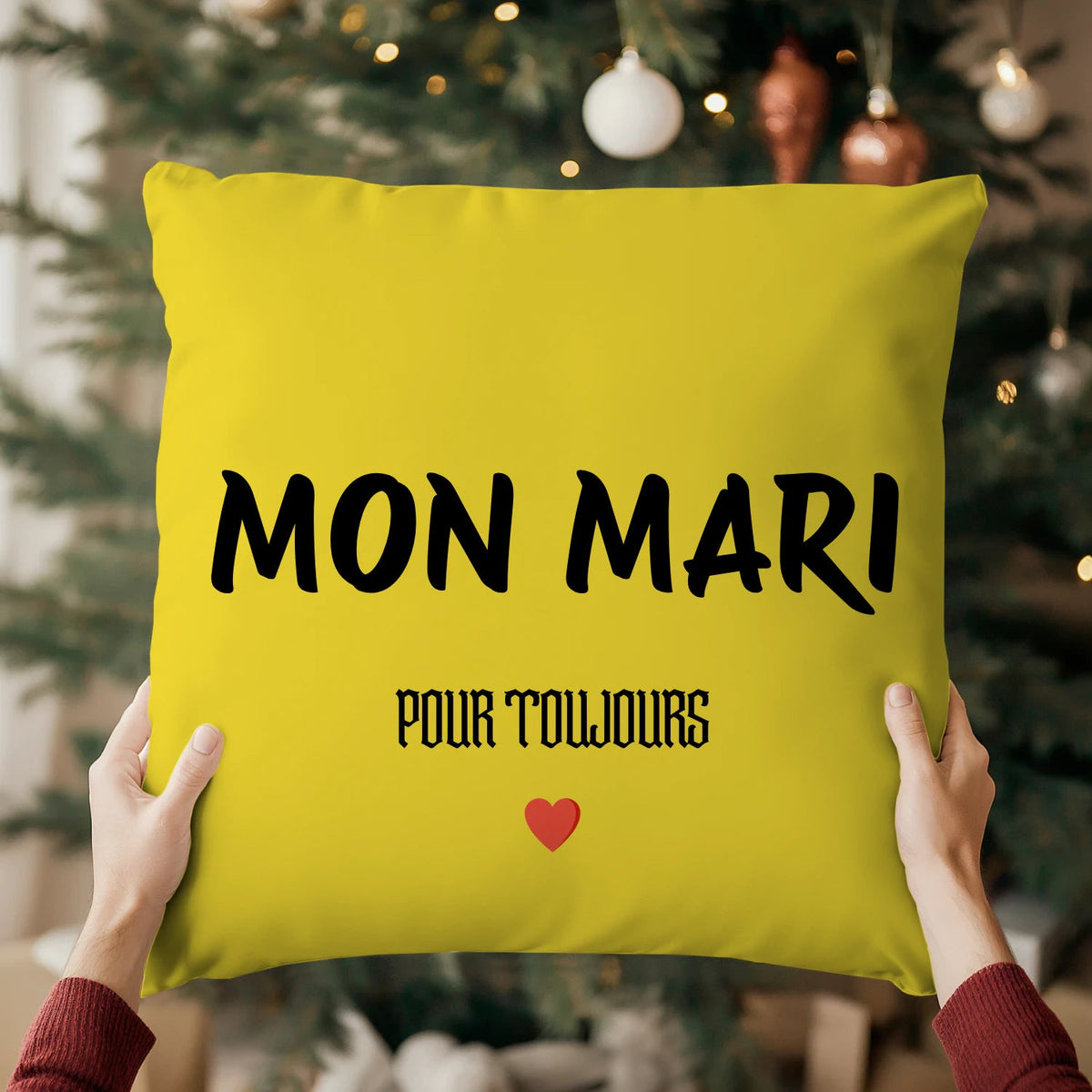 Coussin « MON MARI » – Pour toujours ❤️ - Femorian