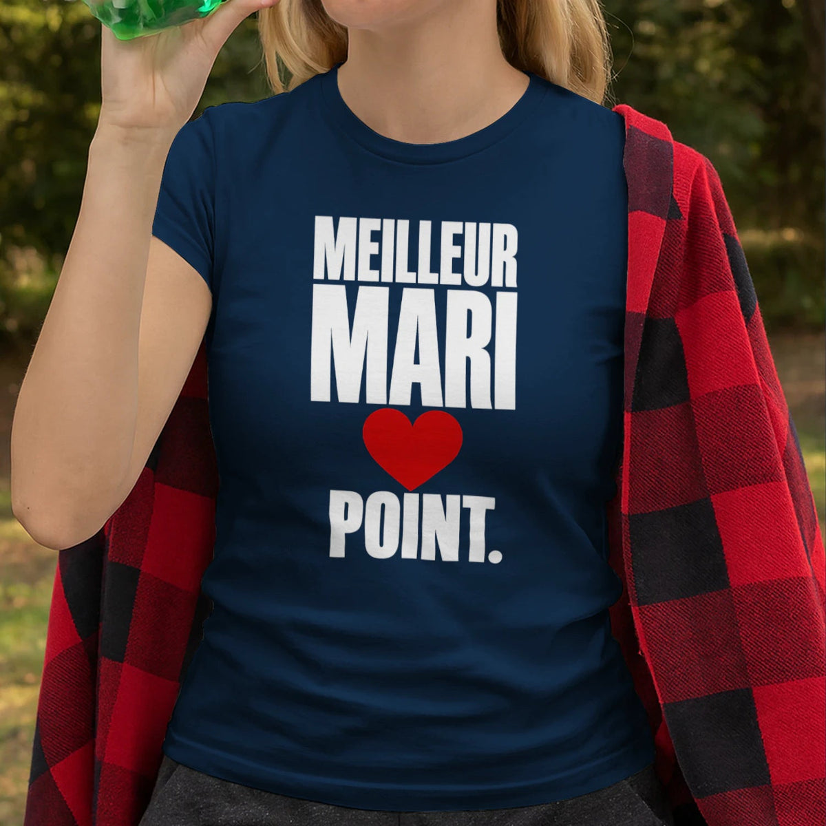 T-shirt « Meilleur Mari. Point. » – Homme & Femme - Femorian