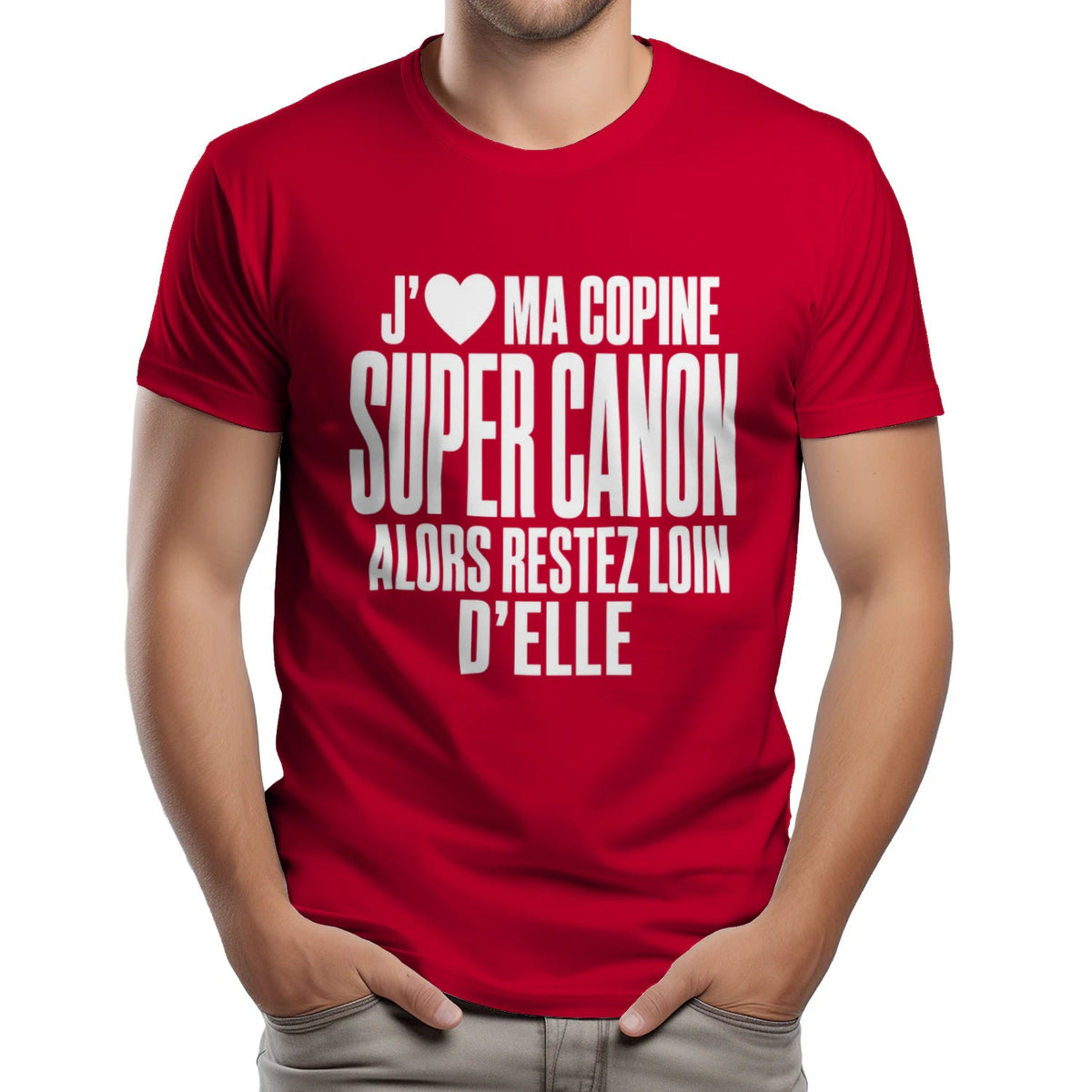 T-shirt « J'❤️ Ma Copine Canon » – Homme & Femme - Femorian