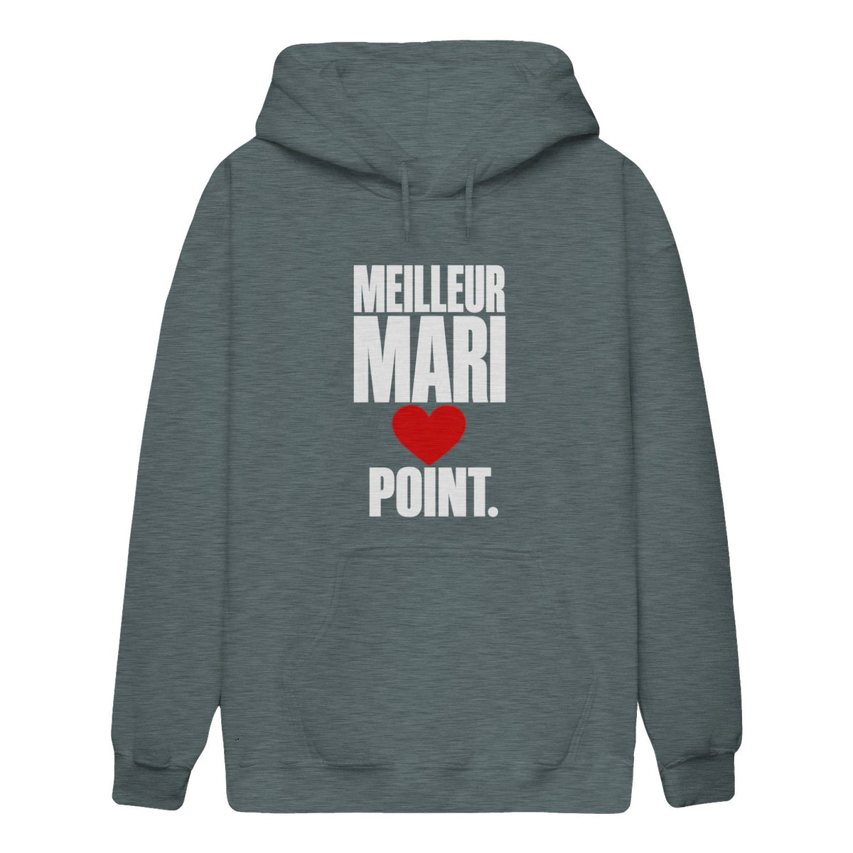 Sweat à Capuche « Meilleur Mari. Point. » – Homme & Femme - Femorian