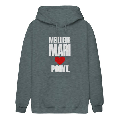Sweat à Capuche « Meilleur Mari. Point. » – Homme & Femme - Femorian
