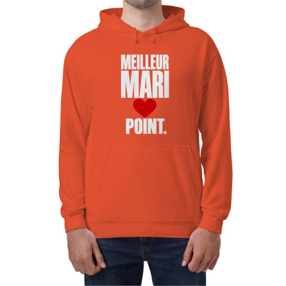 Sweat à Capuche « Meilleur Mari. Point. » – Homme & Femme - Femorian