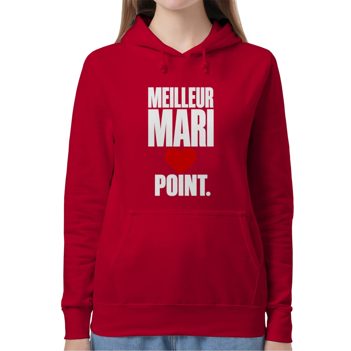 Sweat à Capuche « Meilleur Mari. Point. » – Homme & Femme - Femorian