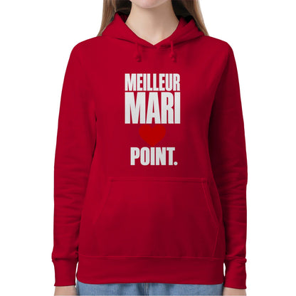 Sweat à Capuche « Meilleur Mari. Point. » – Homme & Femme - Femorian