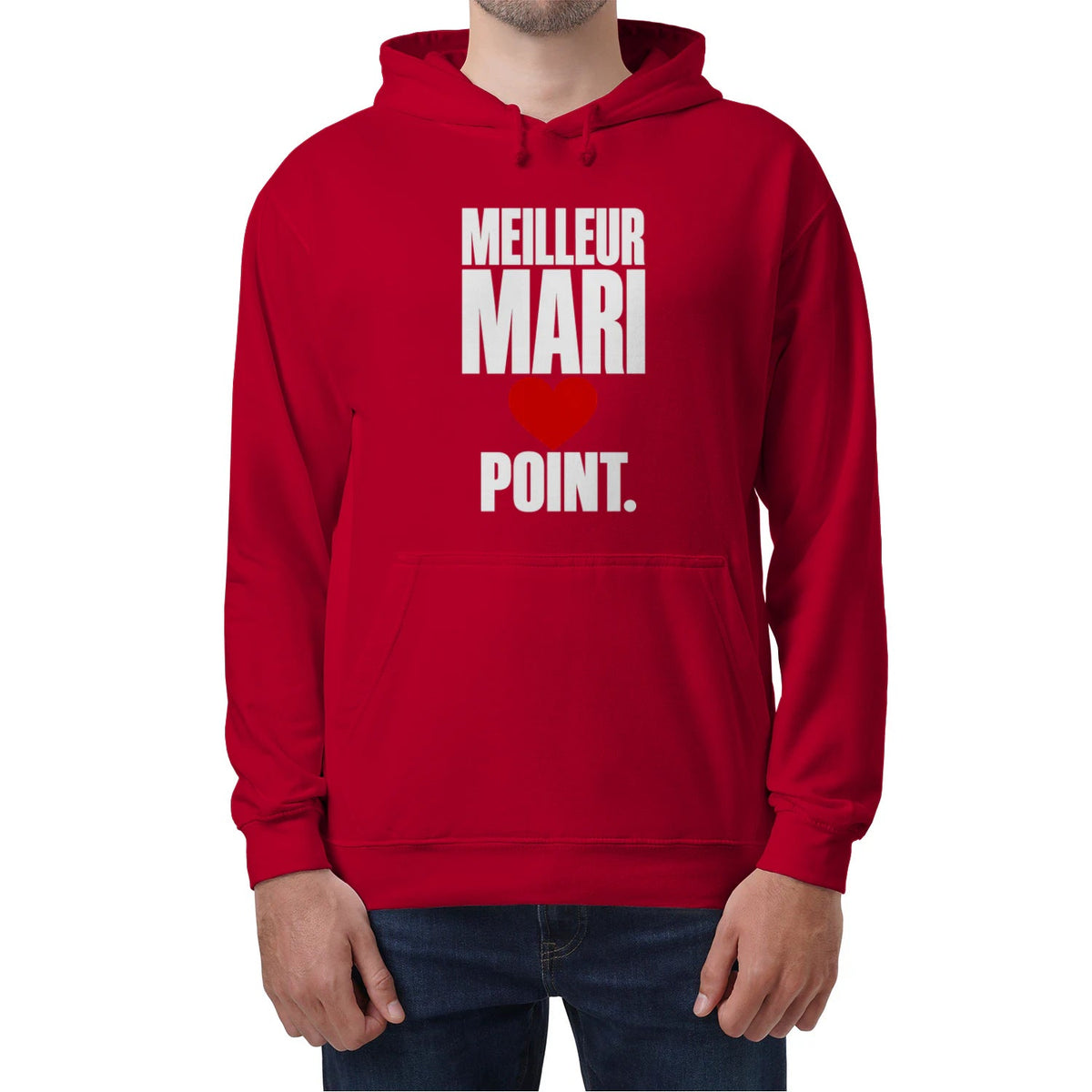 Sweat à Capuche « Meilleur Mari. Point. » – Homme & Femme - Femorian