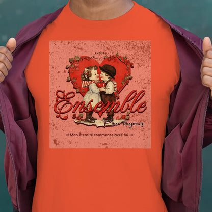 T-shirt Couple « Jusqu’à ce que la mort nous sépare » – Amour Éternel - Femorian