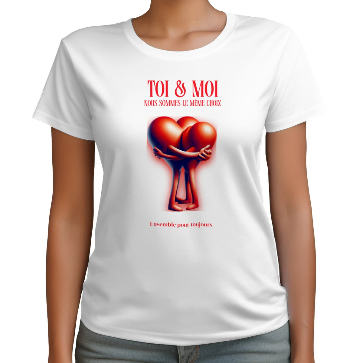 T-shirt Romantique et Minimaliste - « TOI & MOI » - Femorian