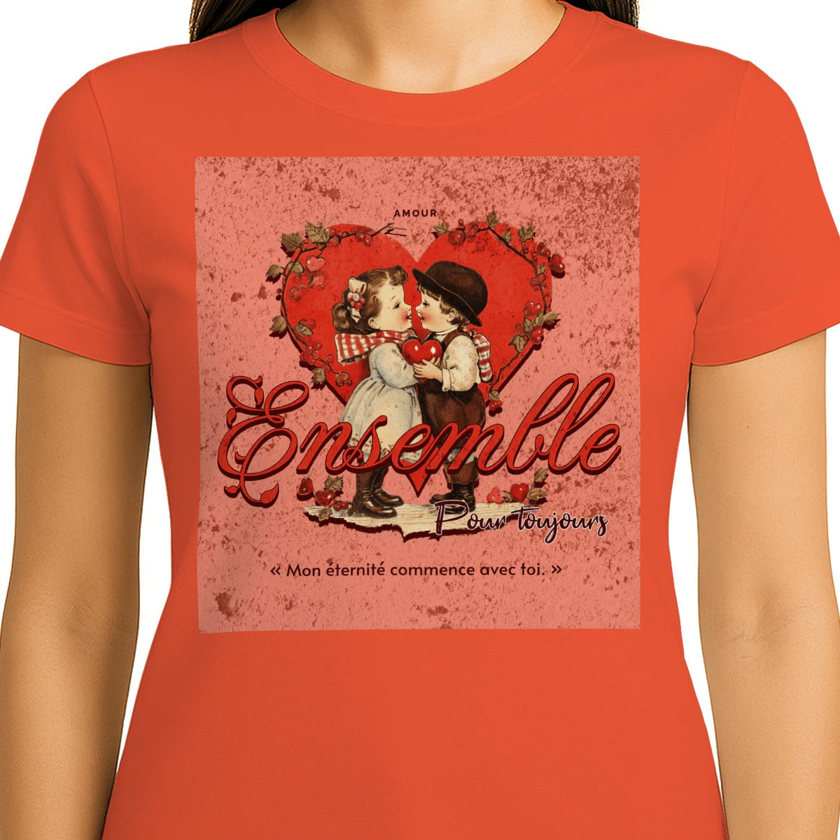 T-shirt Couple « Jusqu’à ce que la mort nous sépare » – Amour Éternel - Femorian