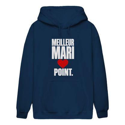Sweat à Capuche « Meilleur Mari. Point. » – Homme & Femme - Femorian
