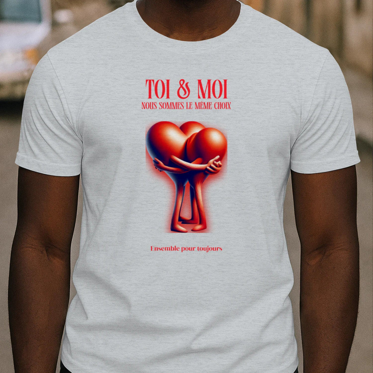 T-shirt Romantique et Minimaliste - « TOI & MOI » - Femorian