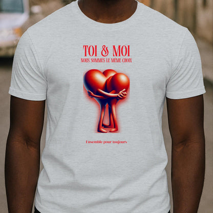 T-shirt Romantique et Minimaliste - « TOI & MOI » - Femorian