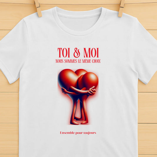 T-shirt Romantique et Minimaliste - « TOI & MOI » - Femorian