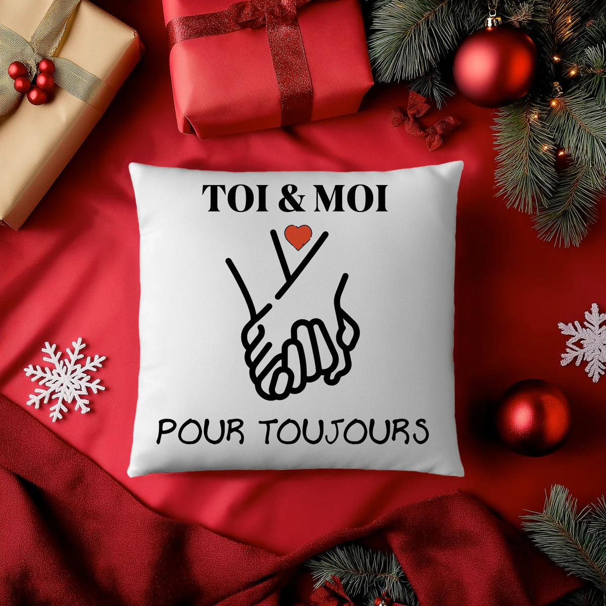 Coussin « TOI & MOI » – Pour toujours ❤️ - Femorian