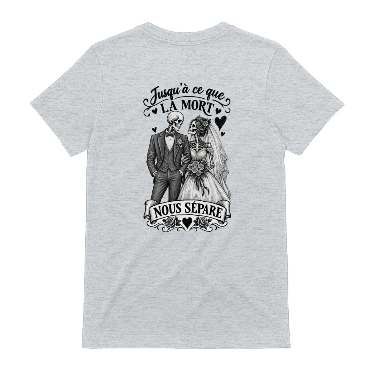 T-shirt Couple « Jusqu’à ce que la mort nous sépare » – Amour Éternel - Femorian