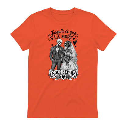 T-shirt Couple « Jusqu’à ce que la mort nous sépare » – Amour Éternel - Femorian