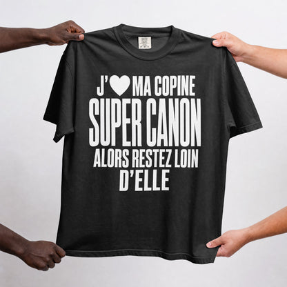 T-shirt « J'❤️ Ma Copine Canon » – Homme & Femme - Femorian