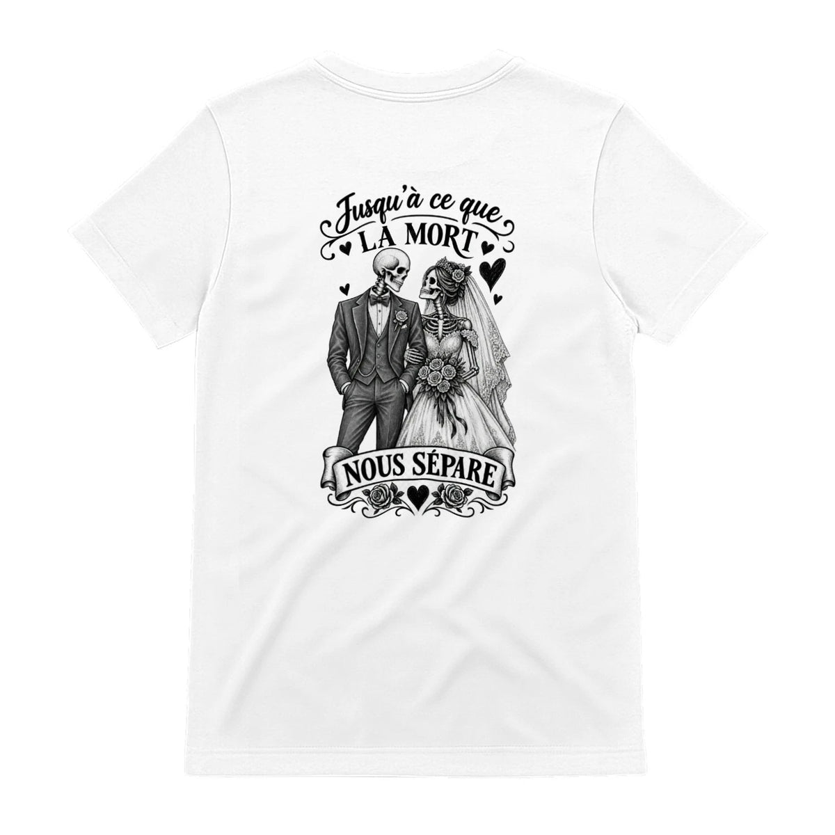 T-shirt Couple « Jusqu’à ce que la mort nous sépare » – Amour Éternel - Femorian