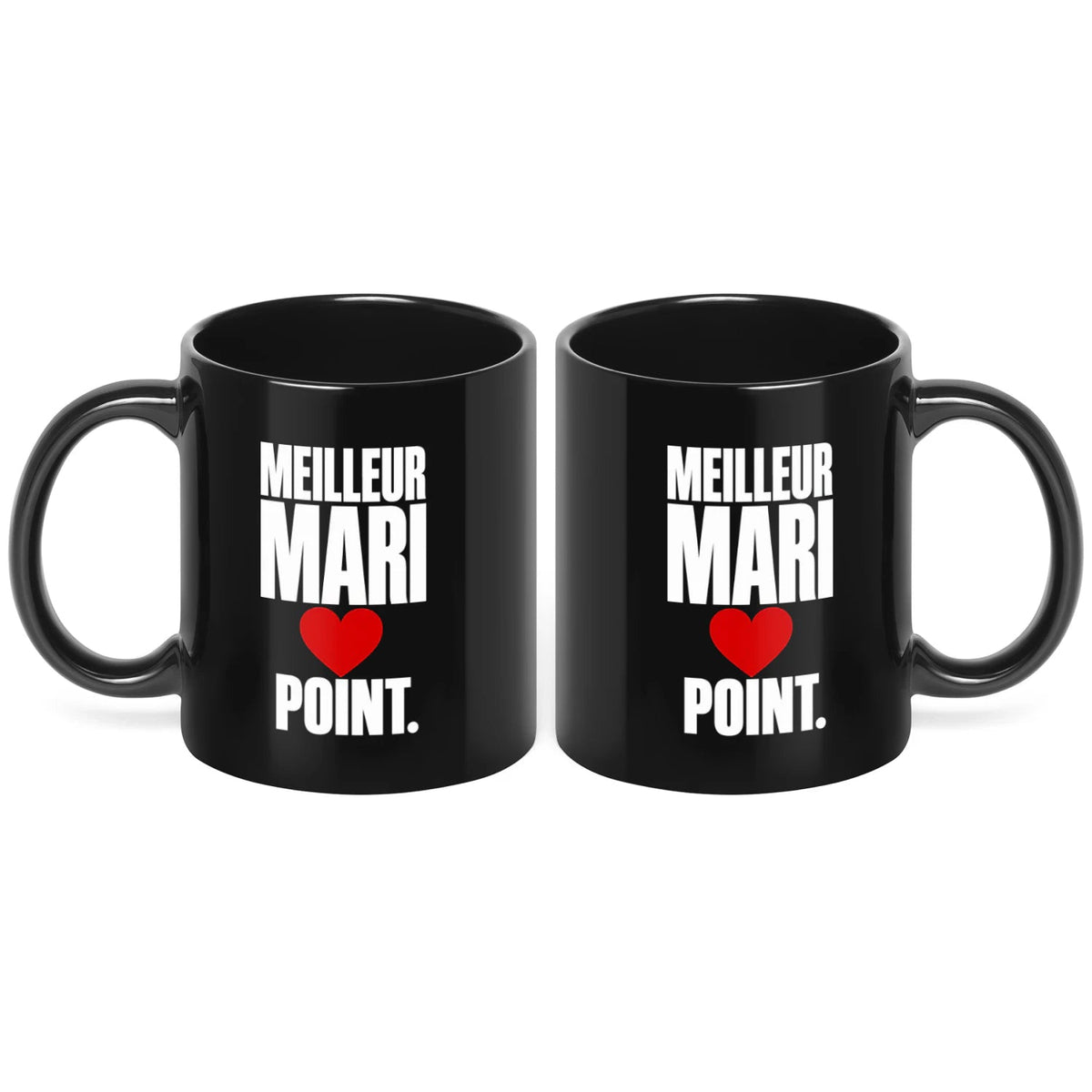 Mug « Meilleur Mari. Point. » – Idée Cadeau - Femorian