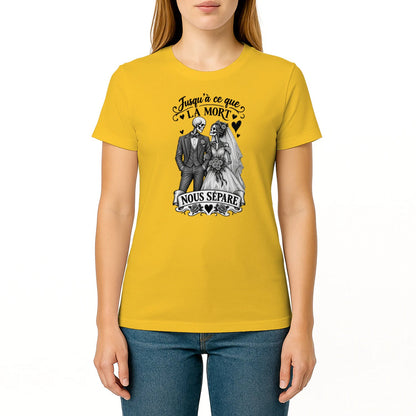 T-shirt Couple « Jusqu’à ce que la mort nous sépare » – Amour Éternel - Femorian