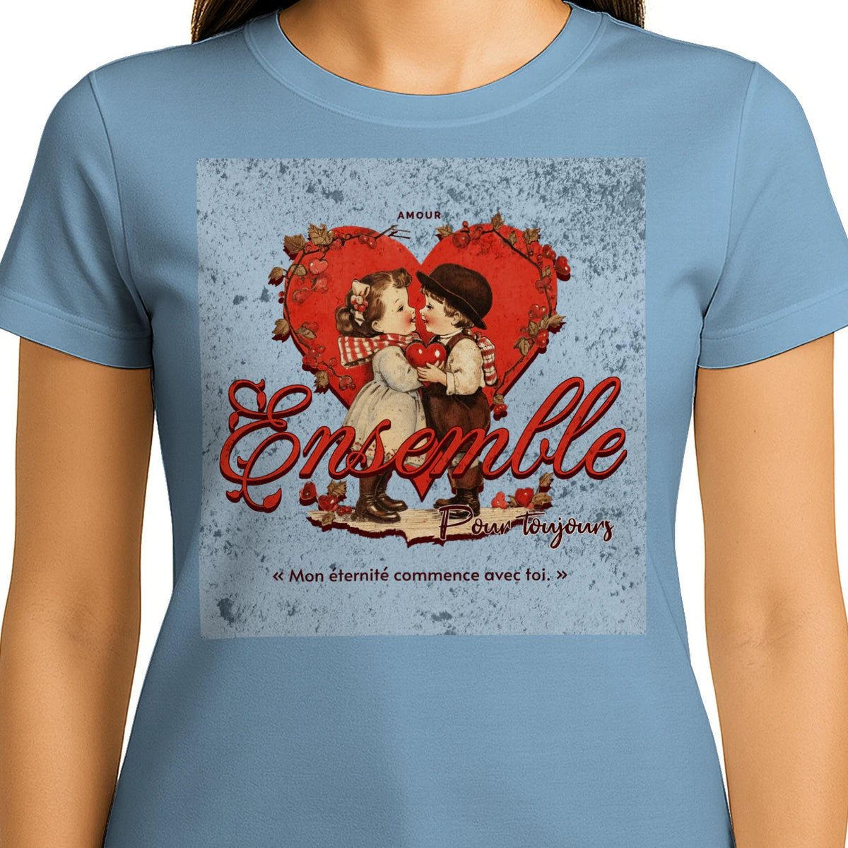 T-shirt Couple « Jusqu’à ce que la mort nous sépare » – Amour Éternel - Femorian