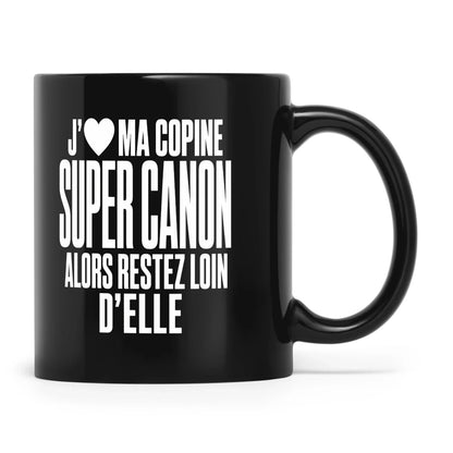 "Mug « J'❤️ Ma Copine Canon » – Idée Cadeau - Femorian