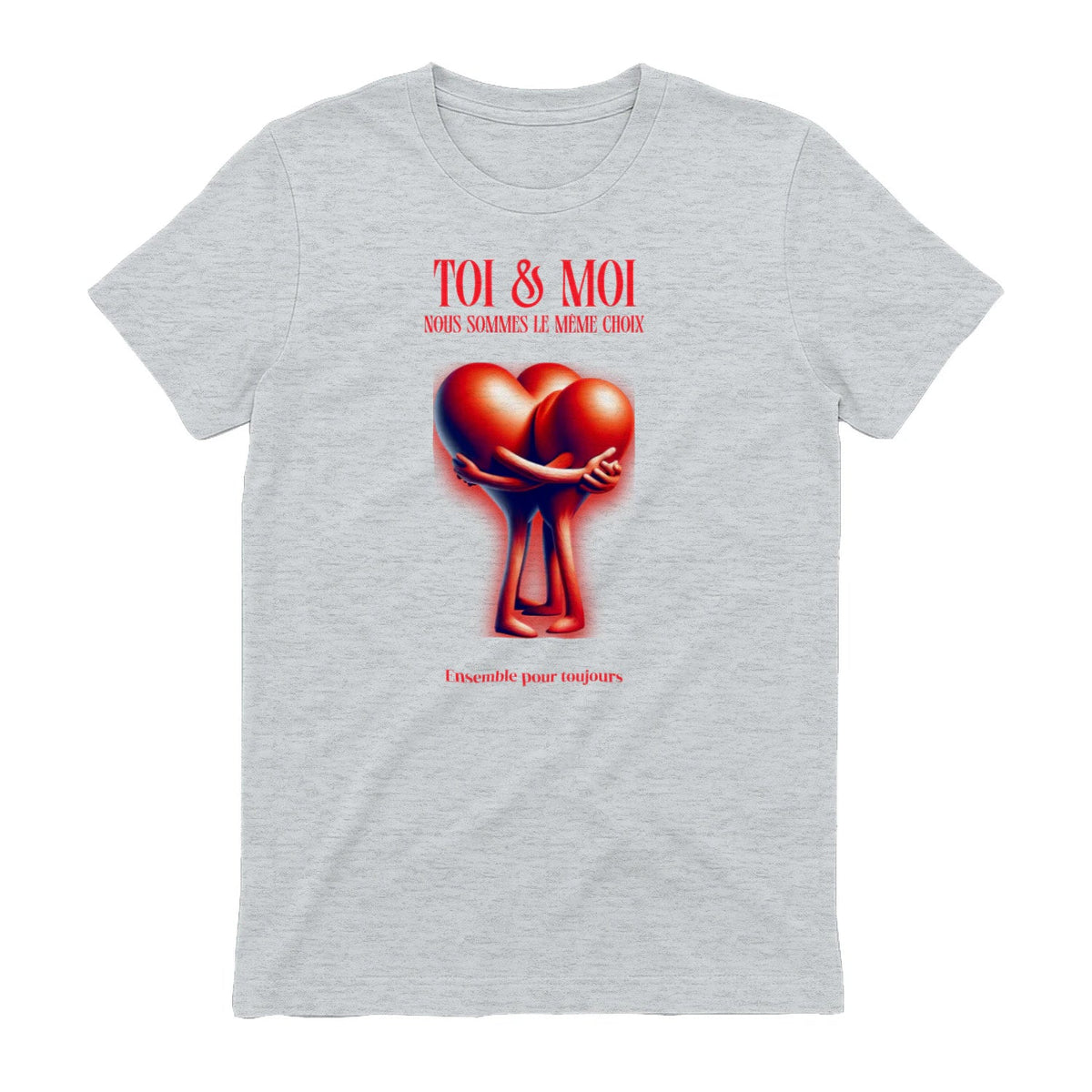 T-shirt Romantique et Minimaliste - « TOI & MOI » - Femorian
