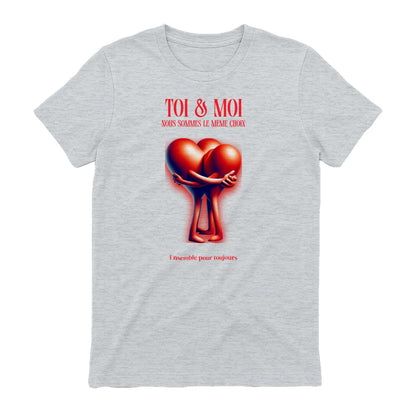 T-shirt Romantique et Minimaliste - « TOI & MOI » - Femorian