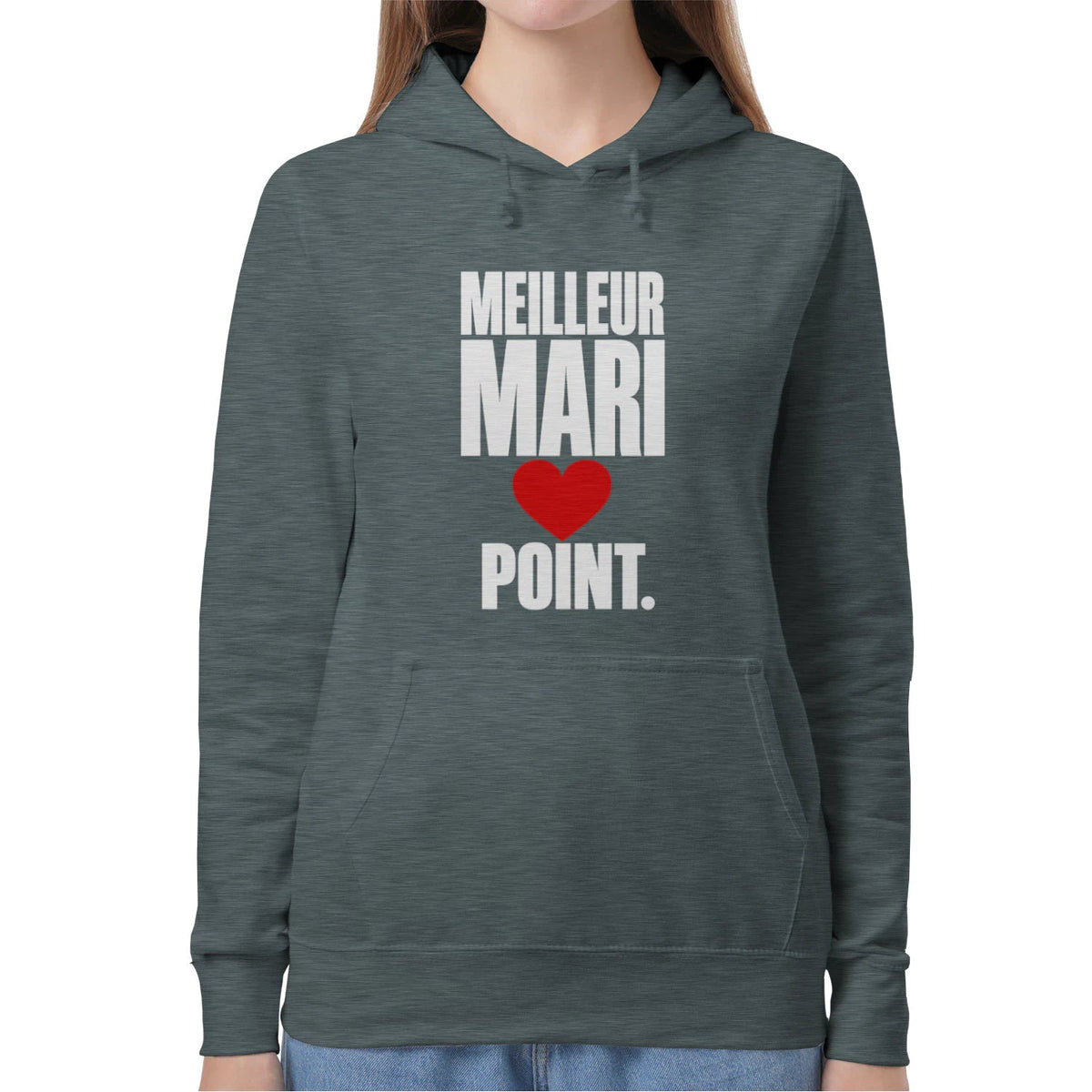 Sweat à Capuche « Meilleur Mari. Point. » – Homme & Femme - Femorian
