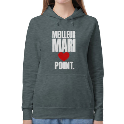 Sweat à Capuche « Meilleur Mari. Point. » – Homme & Femme - Femorian