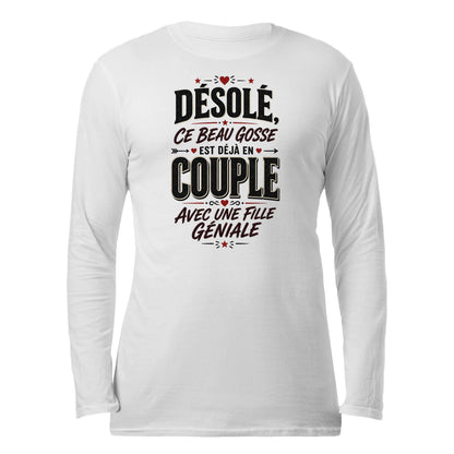 sweat-shirt « Désolé, Ce Beau Gosse Est Déjà en Couple»Homme & Femme - Femorian