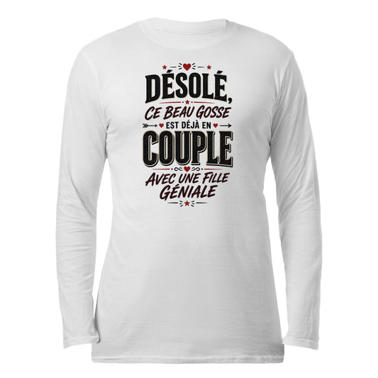 sweat-shirt « Désolé, Ce Beau Gosse Est Déjà en Couple»Homme & Femme - Femorian