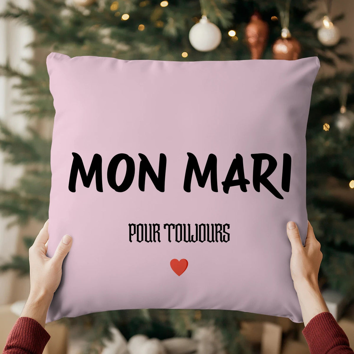 Coussin « MON MARI » – Pour toujours ❤️ - Femorian