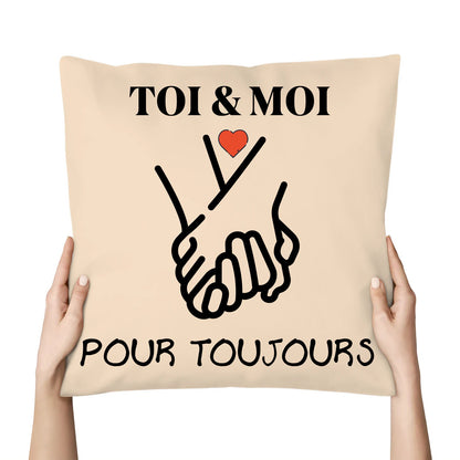 Coussin « TOI & MOI » – Pour toujours ❤️ - Femorian
