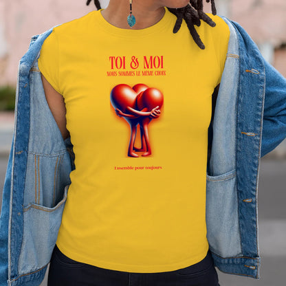 T-shirt Romantique et Minimaliste - « TOI & MOI » - Femorian