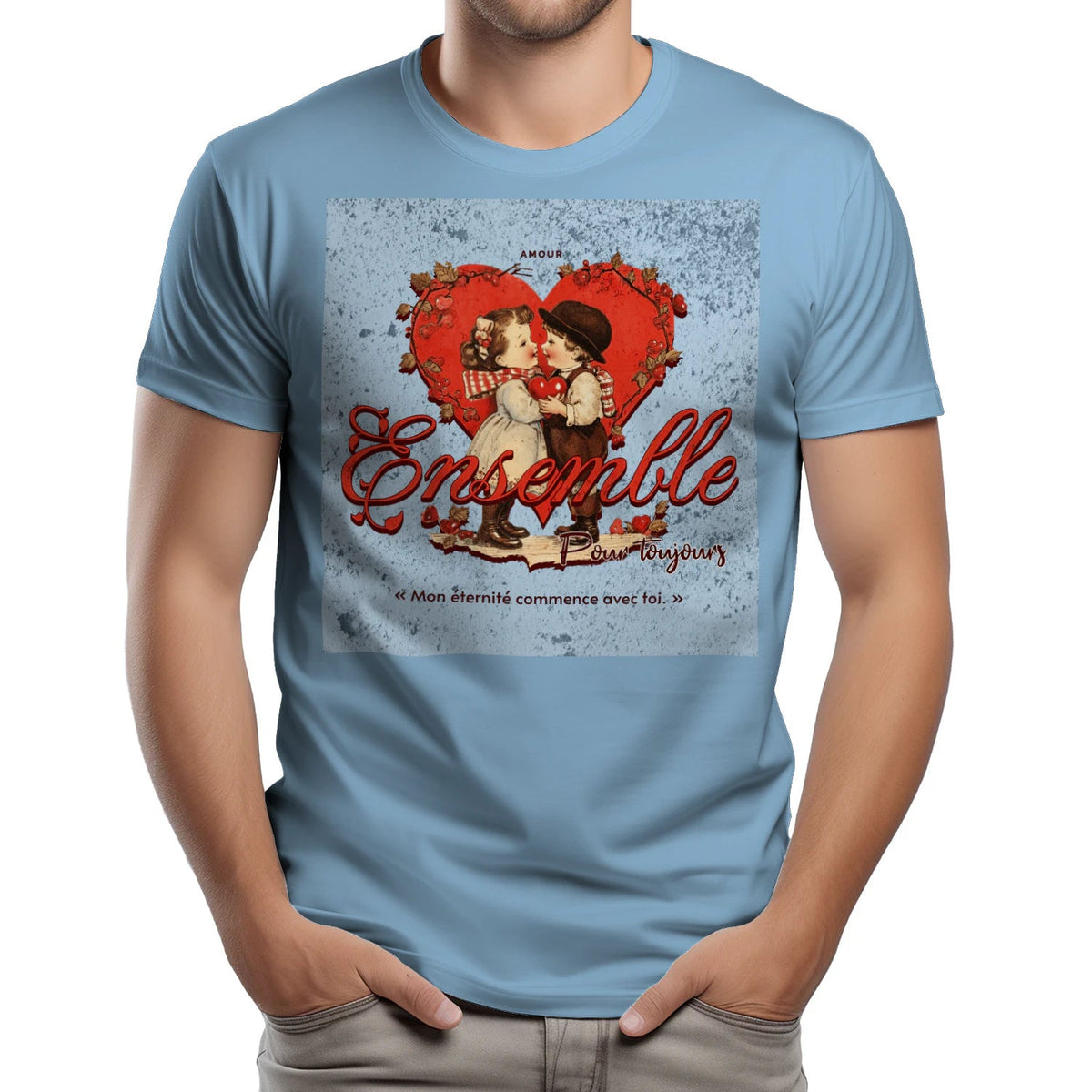 T-shirt Couple « Jusqu’à ce que la mort nous sépare » – Amour Éternel - Femorian