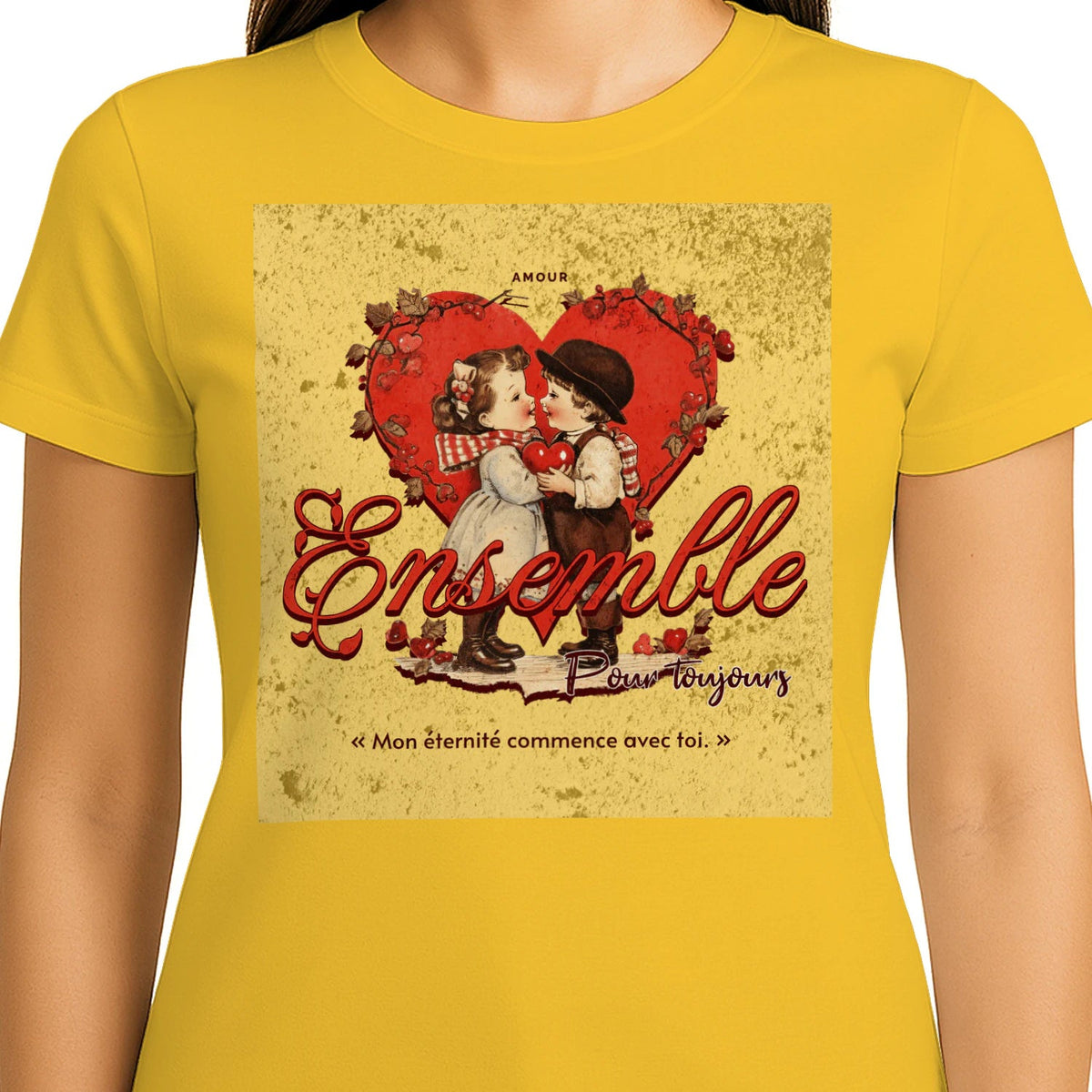 T-shirt Couple « Jusqu’à ce que la mort nous sépare » – Amour Éternel - Femorian