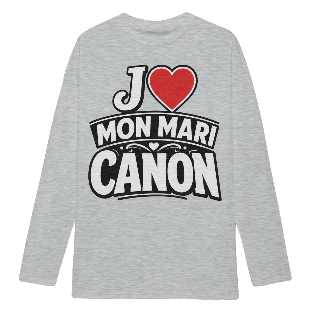 sweat-shirt « J ❤️ Mon Mari Canon – Homme & Femme - Femorian