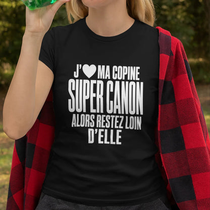 T-shirt « J'❤️ Ma Copine Canon » – Homme & Femme - Femorian